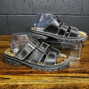 Vintage Y2K Route 66 Brown Fisherman Slide Sandals Women’s Size 9 Chunky Grunge
